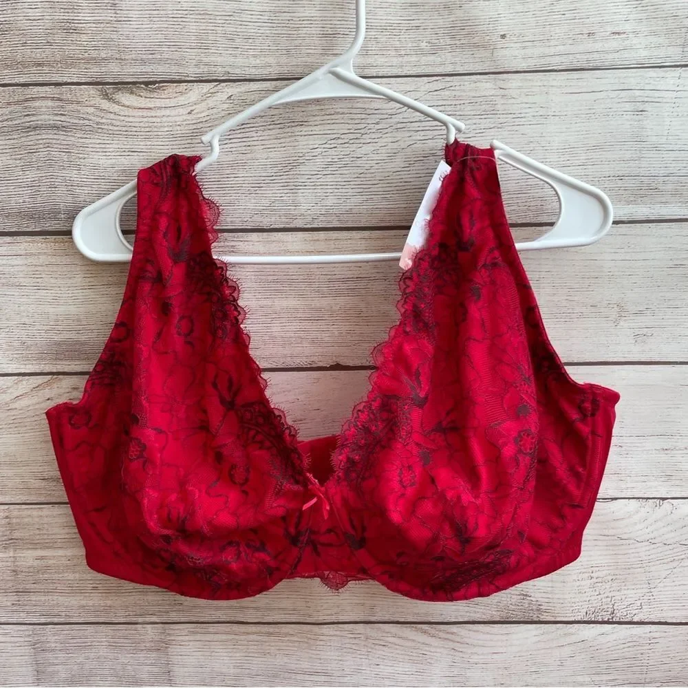 NEW WITH TAGS CACIQUE BRA IN RED - Picture 2 of 7